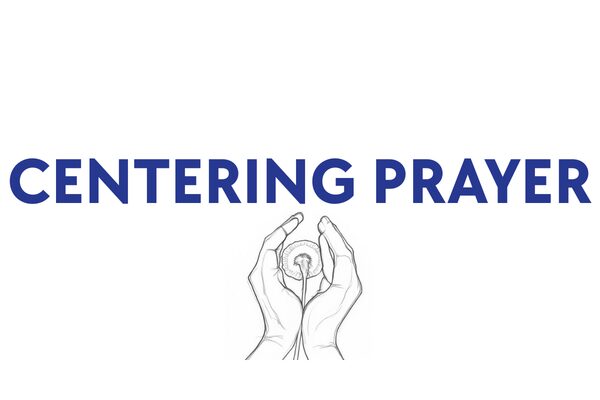 Centering Prayer logo: sketch of cupped hands