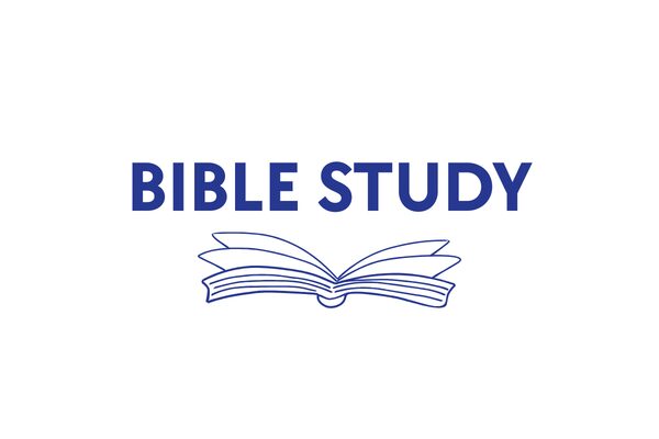 Bible study logo with open book